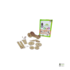 Green Robot Tech’s elastic-powered car DIY kit, featuring eco-friendly packaging and an assembled wooden car